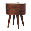 Chestnut Nightstand with Reading Light