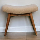 Boucle Cream Curved Bench Artisan