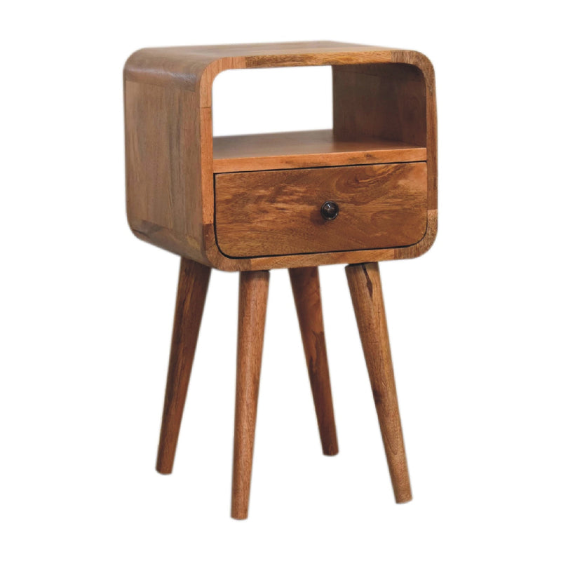 Mini Oakish Curve Open nightstand Artisan