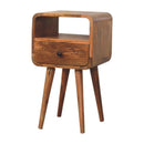Mini Oakish Curve Open nightstand Artisan