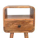 Mini Oakish Curve Open nightstand Artisan