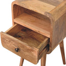 Mini Oakish Curve Open nightstand Artisan