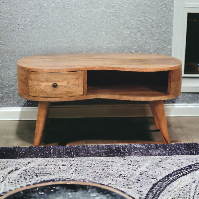 Oak-ish Wave Coffee Table Artisan