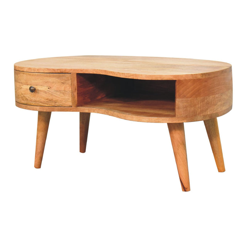 Oak-ish Wave Coffee Table Artisan