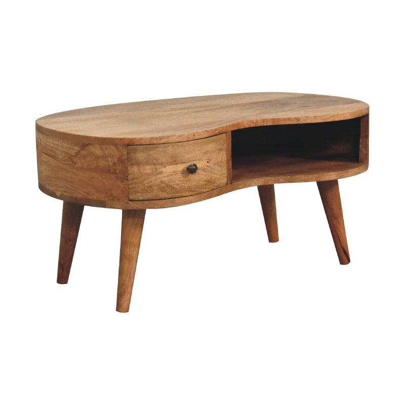 Oak-ish Wave Coffee Table Artisan