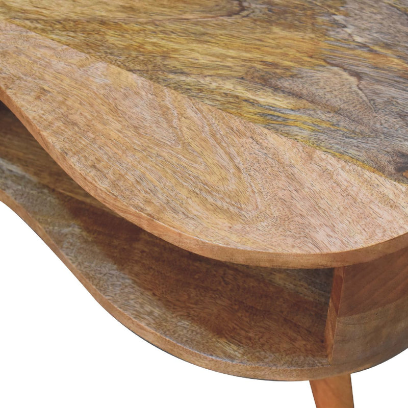 Oak-ish Wave Coffee Table Artisan