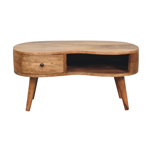 Oak-ish Wave Coffee Table Artisan