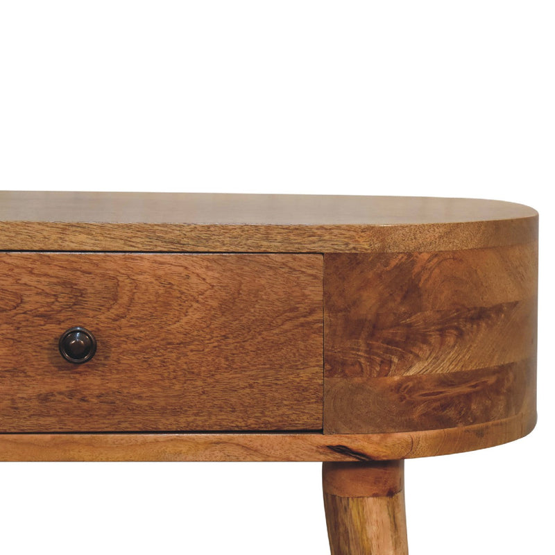 Mini Albion Oak-ish Console Table Artisan
