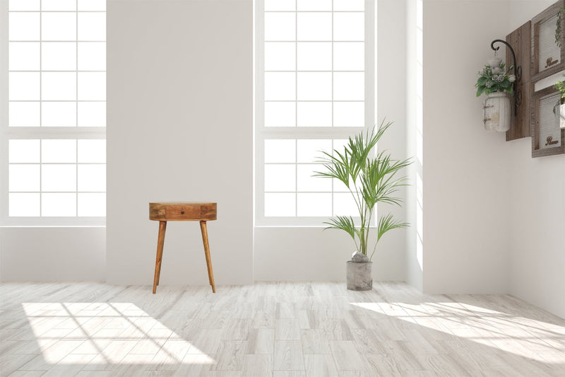 Mini Albion Oak-ish Console Table Artisan
