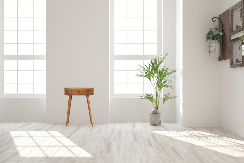 Mini Albion Oak-ish Console Table Artisan