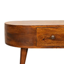 Mini Chestnut Rounded Coffee Table Artisan