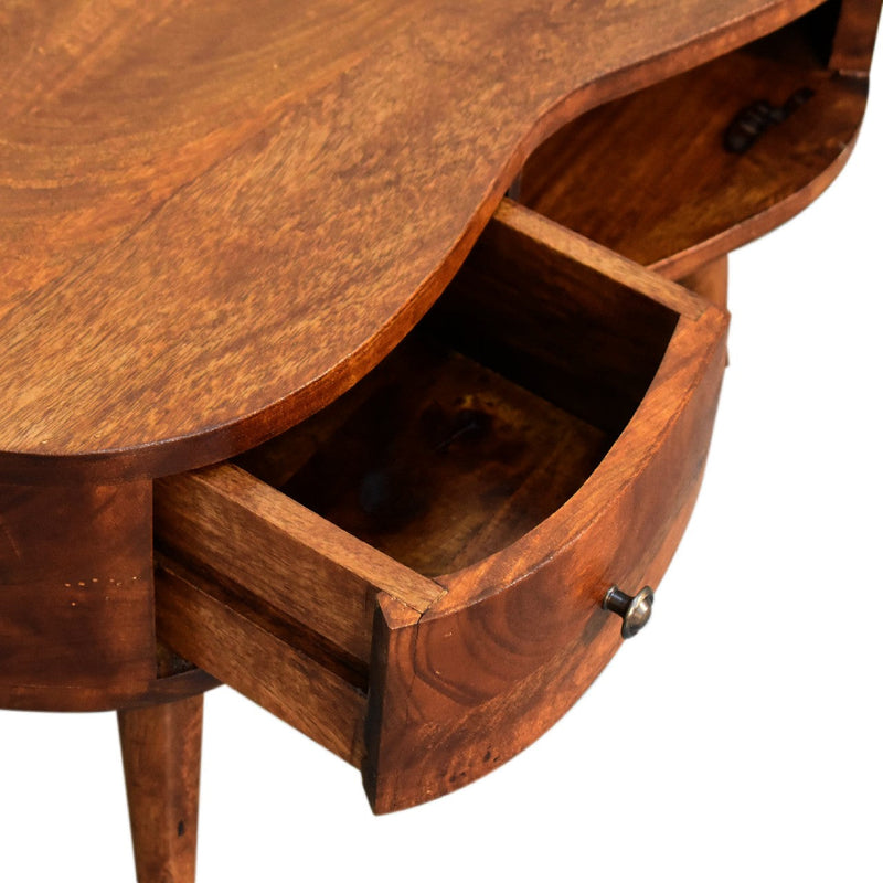 Mini Chesnut Wave Coffee Table Artisan