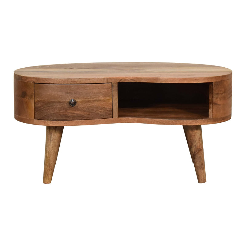 Mini Oak-ish Wave Coffee Table Artisan