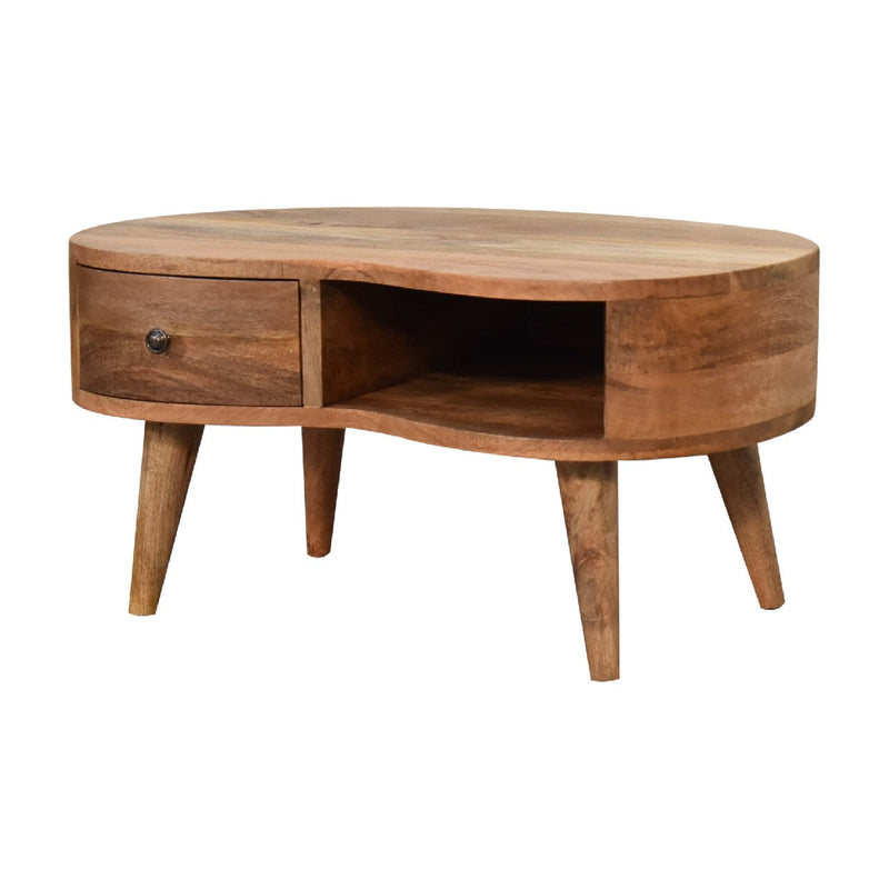 Mini Oak-ish Wave Coffee Table Artisan