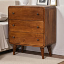 Curved Chestnut nightstand Artisan