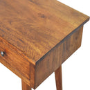 Large 3 Drawer Chestnut Console Table