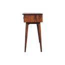 Large 3 Drawer Chestnut Console Table