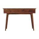 Large 3 Drawer Chestnut Console Table