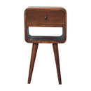 Mini Chestnut Curve Lower nightstand Artisan