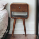 Mini Chestnut Curve Lower nightstand Artisan