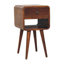 Mini Chestnut Curve Lower nightstand Artisan