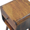 Mini Chestnut Curve Lower nightstand Artisan