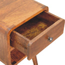 Mini Chestnut Curve Lower nightstand Artisan