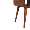 Mini Chestnut Curve Lower nightstand Artisan