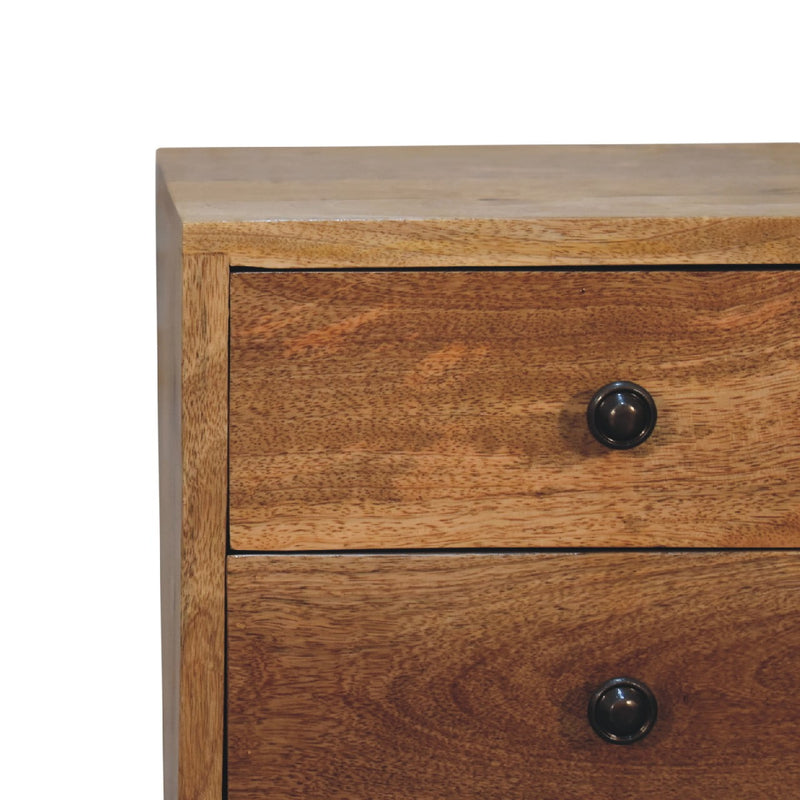 Mini 2 Drawer Oak-ish nightstand Artisan