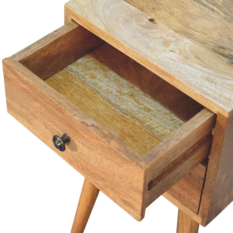 Mini 2 Drawer Oak-ish nightstand Artisan