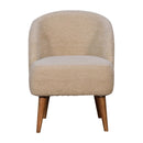 Cream Boucle Tub Chair