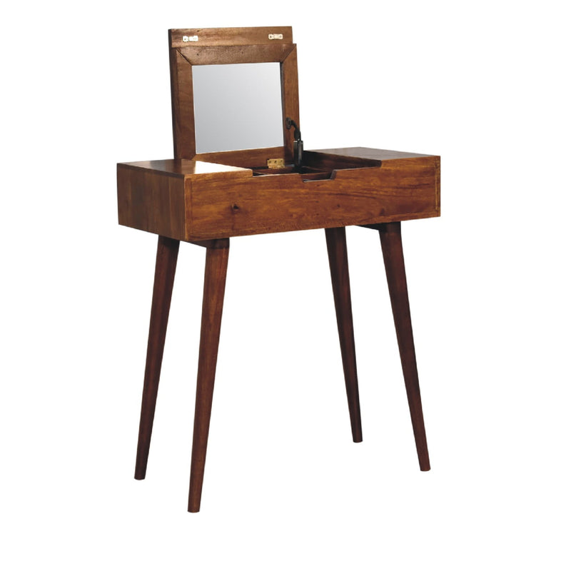 Mini Chestnut Fold Vanity Table