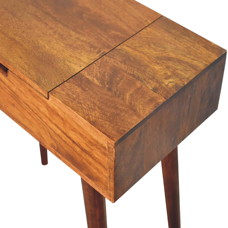 Mini Chestnut Fold Vanity Table