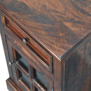 Cherry Nightstand with Glazed Door