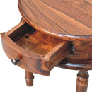 Honey finish Turned Leg Nightstand