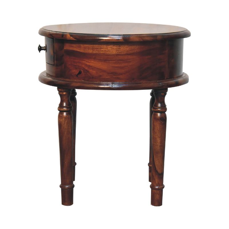 Honey finish Turned Leg Nightstand