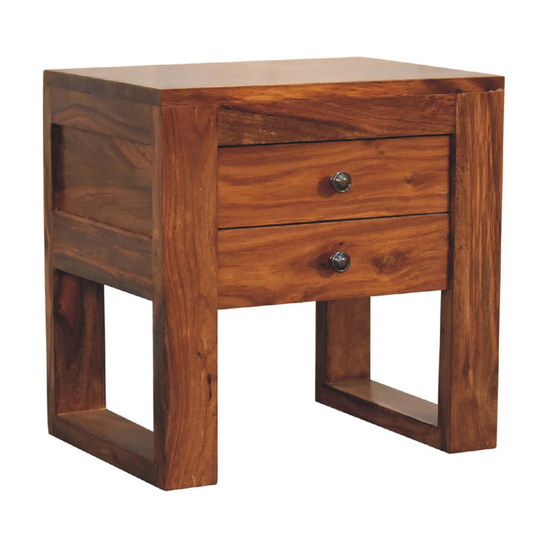 U-Square Honey Nightstand