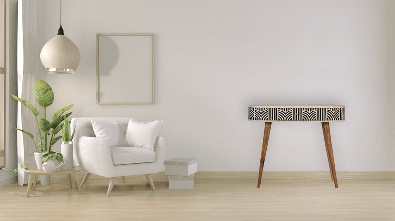 Edessa Bone Inlay Console Table Artisan