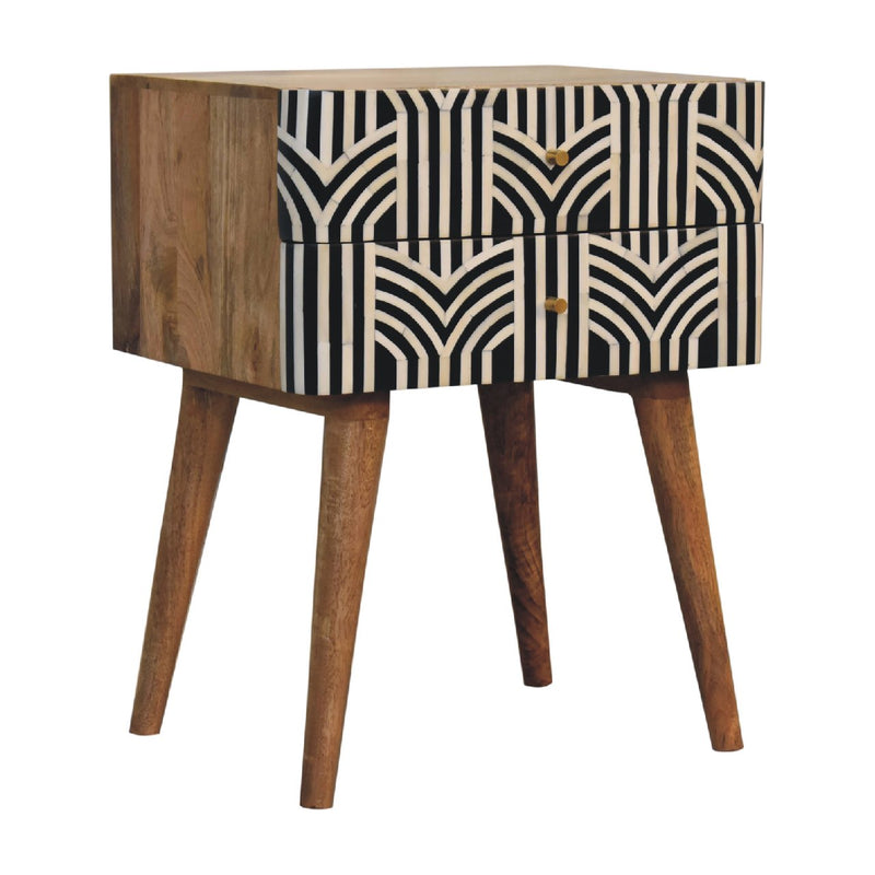 Edessa Bone Inlay nightstand Artisan