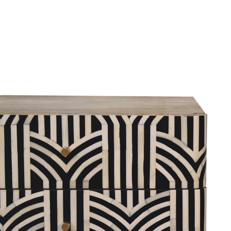 Edessa Bone Inlay nightstand Artisan