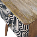 Edessa Bone Inlay nightstand Artisan