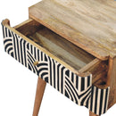 Edessa Bone Inlay nightstand Artisan