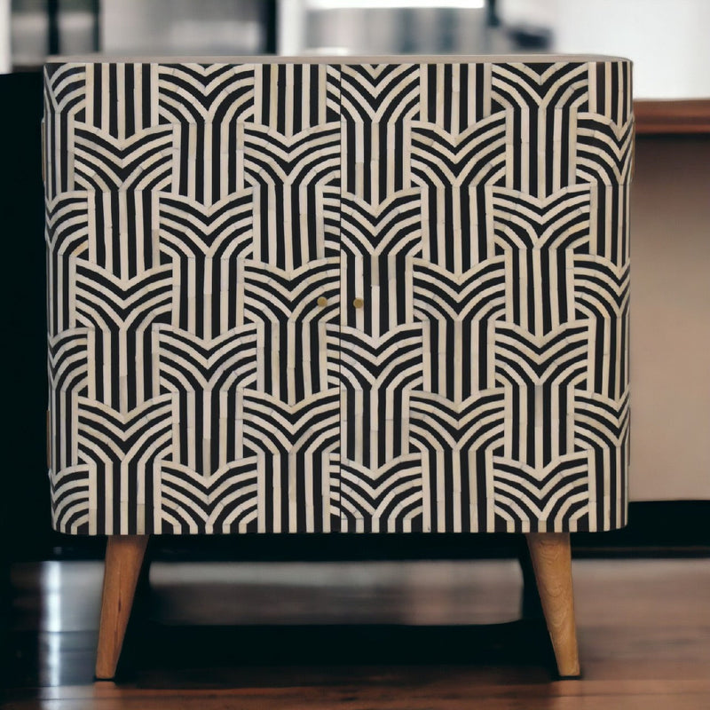 Edessa Bone Inlay Cabinet Artisan