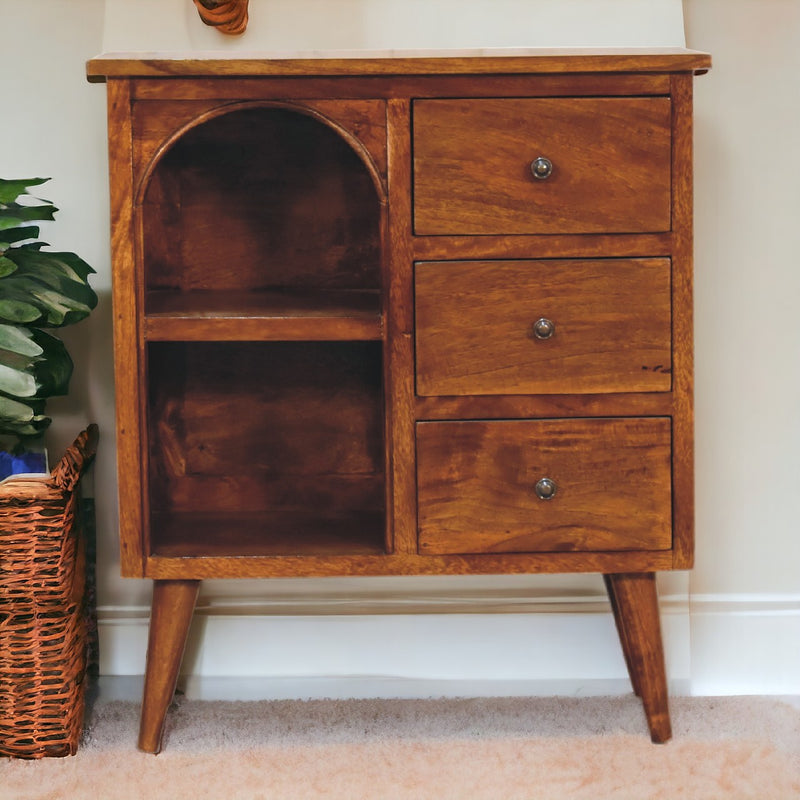 Chestnut Mixed Open Cabinet