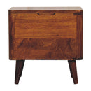Chestnut Lid-up Storage Stool Artisan
