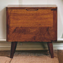Chestnut Lid-up Storage Stool Artisan