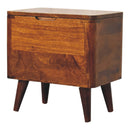 Chestnut Lid-up Storage Stool Artisan