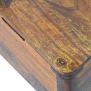 Chestnut Lid-up Storage Stool Artisan