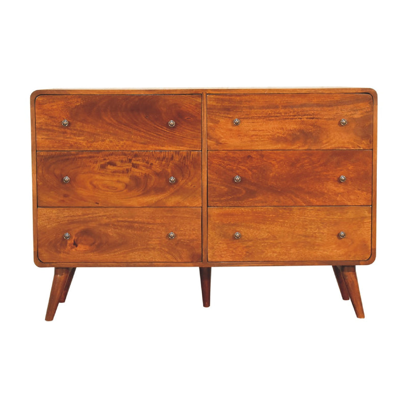 Large Curved Chestnut Chest Artisan