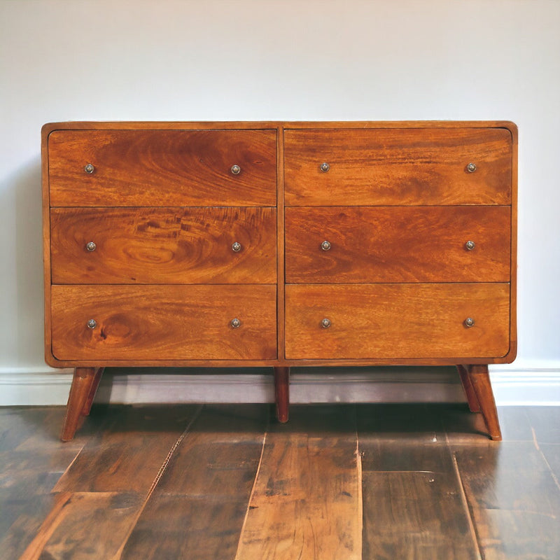 Large Curved Chestnut Chest Artisan